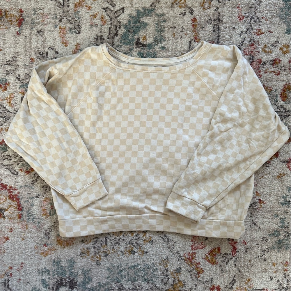 Women’s GAP Checkered Crewneck size L
